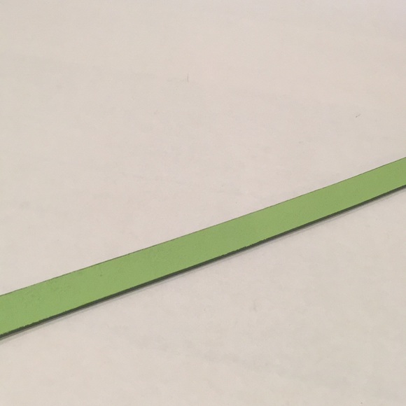 Fossil Mint Green Patent Leather Slim Belt Minimalist Career Size Medium - Picture 11 of 15